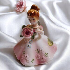 Vintage Josef Originals January Garnet Birthstone Girl Figurine MCM Hand…